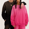 High Quality Winter Street Wear 100% Cotton Heavyweight Oversized Lined Vintage Crewneck French Terry pink Garment Dyed