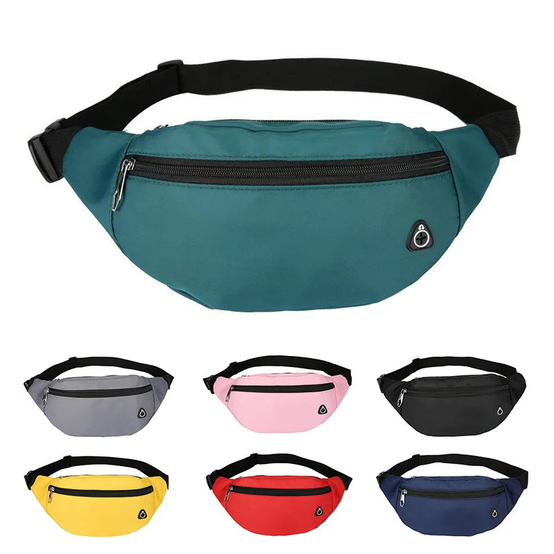 Wholesale 10pcs Custom logo New Style Sport Fanny Pack Portable Outdoor Running Chest Bags for Men Gym Travel Chest Shoulder Bag