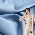 2025 Factory Supply Polyester 170gsm Cationic Faux Acetate Smooth Hand Satin Matte Camisole Dress Fabric