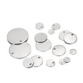 Blank 10mm 20mm DIY Accessories Multiple Specifications Stainless Steel Disc Jewelry Charm Titanium Steel Log Tag Pendant