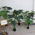 D56 Artificial Monstera Plant Bonsai Tree With Potted Artificial Turtle Tree Greenery for Home Shop Events Decor