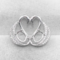 Sterling Silver 5*7mm Semi Mount Pendant Empty Frame Blank Support Setting S925 Base Holder Without Center Stone for DIY Inlay