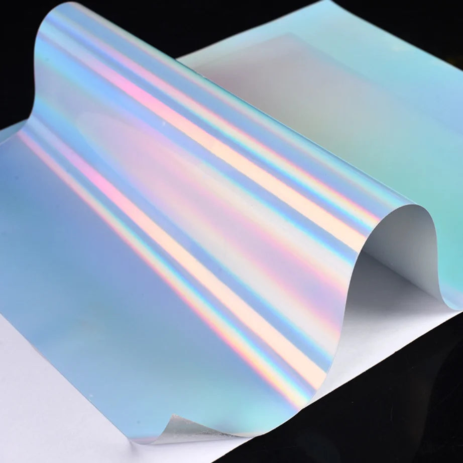 Holographic Sticker Paper A4 Waterproof Self-Adhesive Coated Sticker Paper Inkjet/Laser Printer Photo Paper  Glossy for Printing