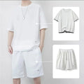 New Arrival Summer Oversized Half Sleeve Polyester 2 Piece Tracksuit Short Set Sweatsuit Men t Shirt and Shorts Set