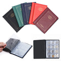 120 Pockets Coin Collection Storage Book Collecting Coin Holder Storage Loose-Leaf Transparent Collecting Money Pockets Bag
