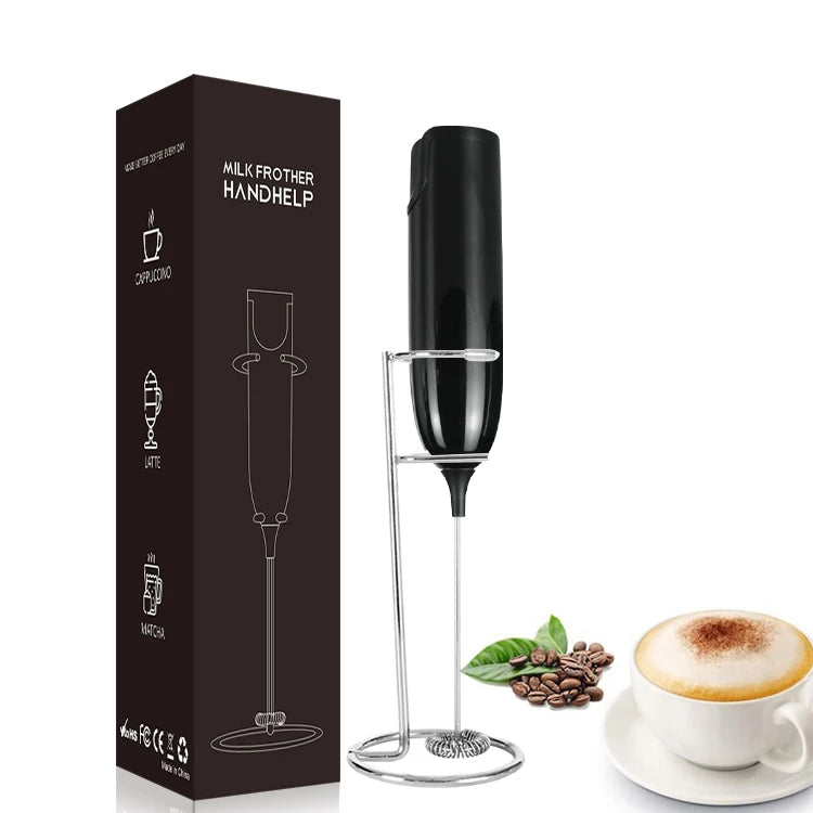 Handheld Battery Powered Mini Foamer Maker Latte Coffee Cappuccino Hot Chocolate Matcha