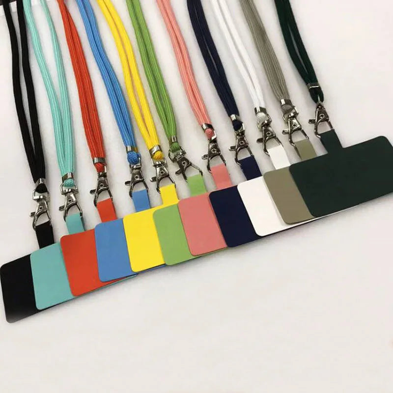Wholesale Custom Mobile Cell Phone Neck Strap Lanyard With Tab Patch Detachable Adjustable Hanging Mobile Holder Rope Lanyards