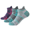Solax 72% Merino Wool Digital Printing Autumn Hiking Socks Outdoor Trail Trekking Cushioned Breathable Low Cut Ankle
