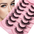 7 Pairs Fluffy Lash Strips Vegan 3D Faux Mink Lashes Wholesale Faux Mink Eyelashes