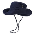 Unisex Big Brim Waterproof Bucket Hat With Embroidered Logo Daily Use Embroidery Pattern for Fishing