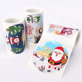 Custom Printing Personalized Large Size Bottle  Round Roll Label Sticker Christmas Cartoon Label Stickers