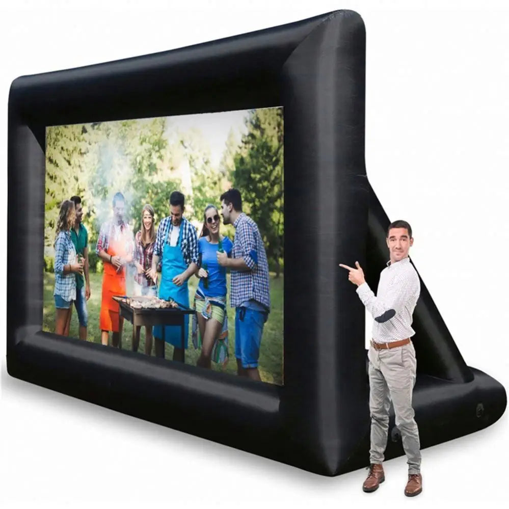 16:9 Commercial Front & Rear Outdoor Projector Movie Projection Screen Portable Inflatable