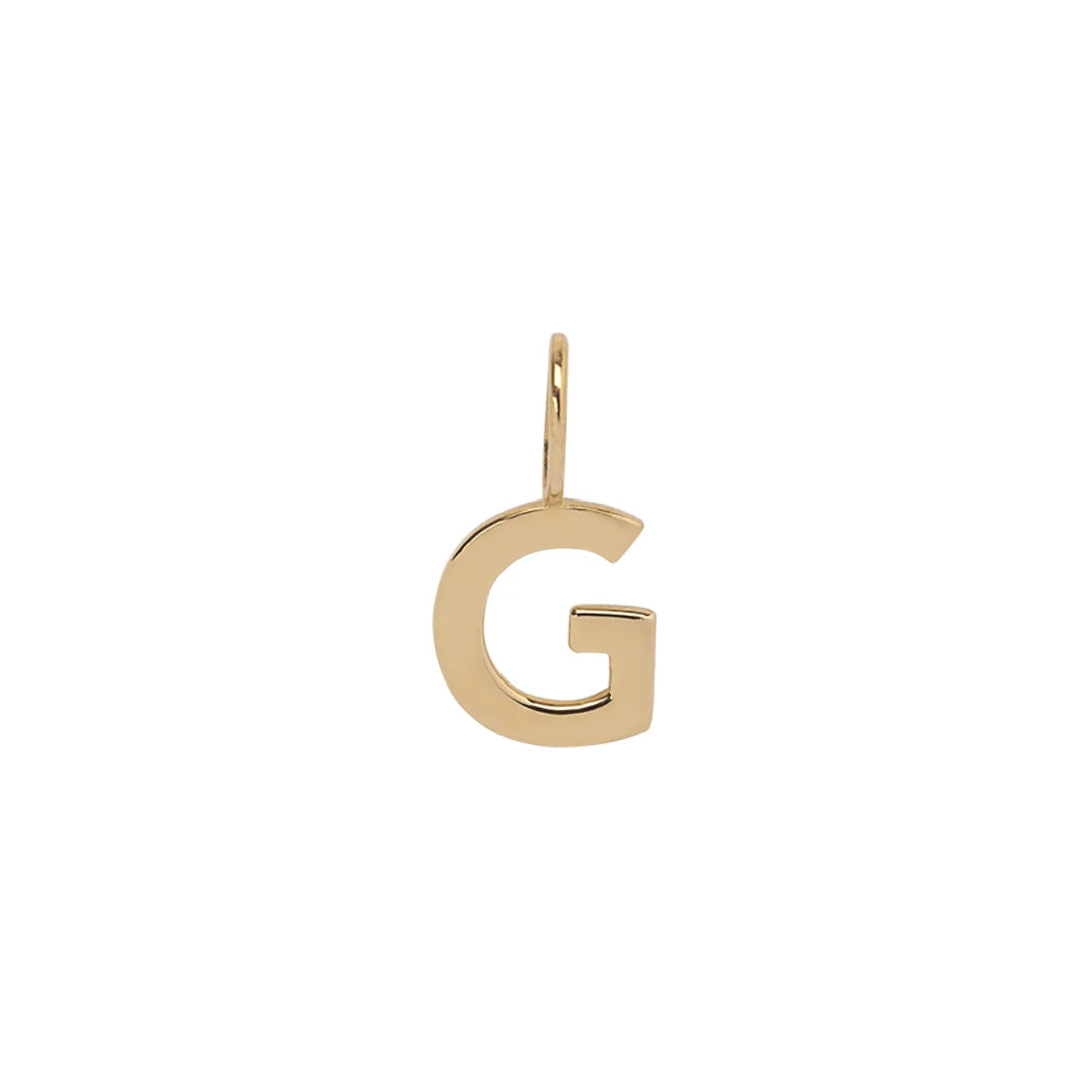 Unique Gold Initial Charm Necklace Sterling Silver Custom Letter Necklace Perfect Gift
