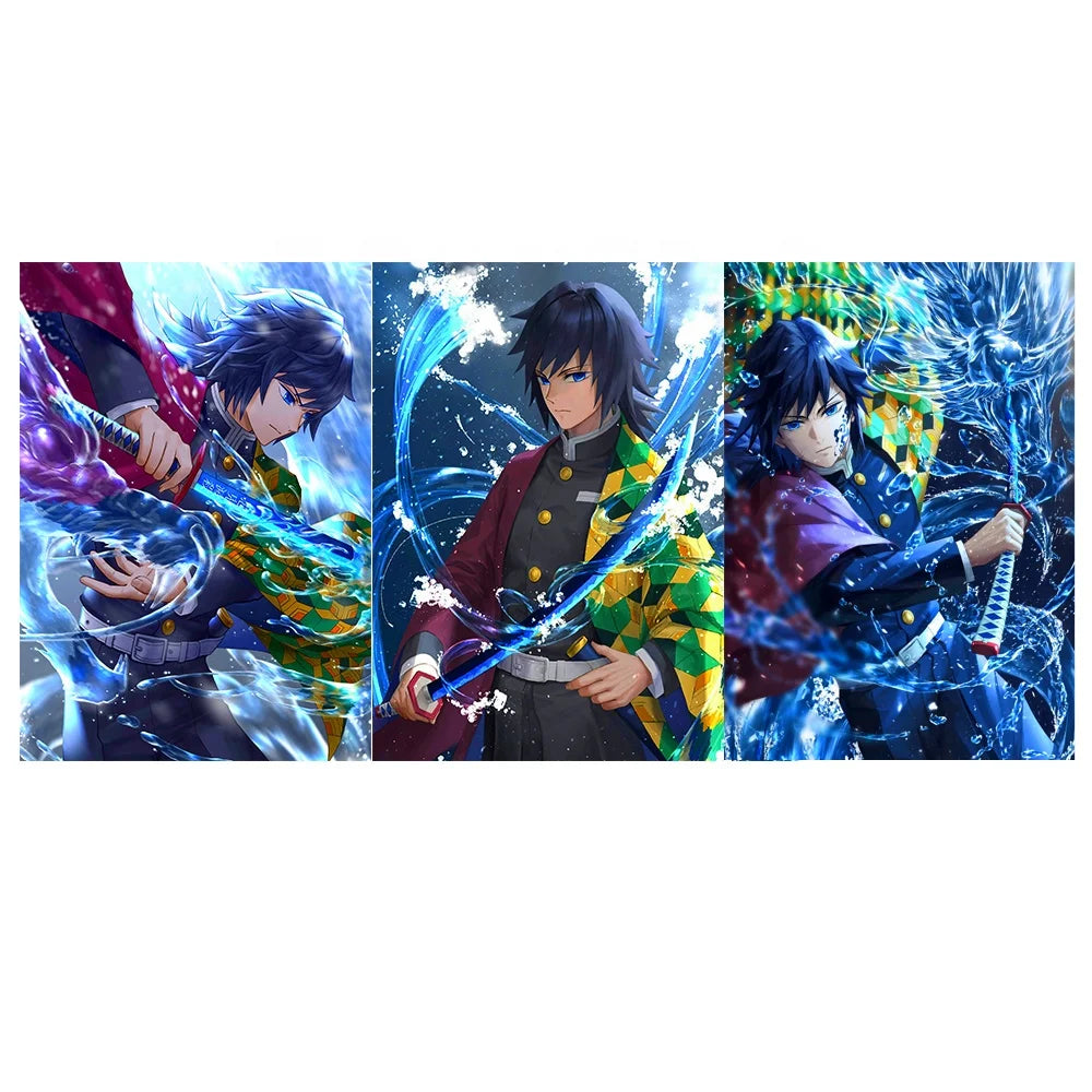 Wholesale Newest 3D Motion Anime Poster Tomioka Giyuu Flip Lenticular Posters Wall Art Manga Decor