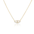 Fine Joyerias De Plata Kolye 925 Silver Blue Zircon Evil Eye Pendant Necklace Custom Anime Jewelry Supplier