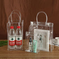 2026 Popular Style Your Own Logo Printing clear Transparent Pvc Jelly Packing Handle Tote Bag for Shopping Gift Advertising