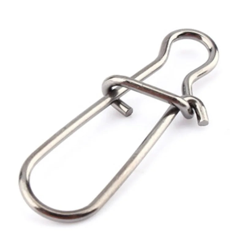 Top Right AC434 Fishing Accessories Fishing Duo-lock Snap Stainless Steel Nice Snaps Tackle Connector