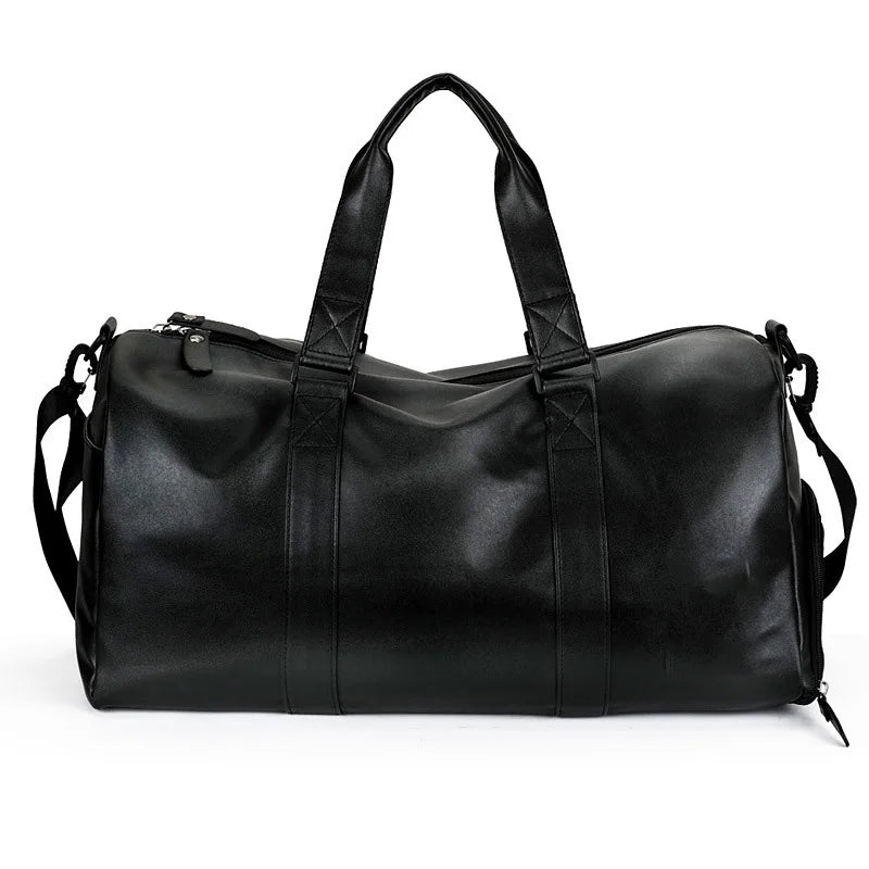 Wholesale Fashion PU Leather Large Capacity Outdoor Duffel Bag Unisex Business Weekend Travel Gym Luggage Shoes Compartment MegaBDM