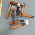 14CM Knife Making Material Polished Buffed Rosewood Nature Wood Knife Handle Ebony Semi Finished DIY Parts Octagonal Handle