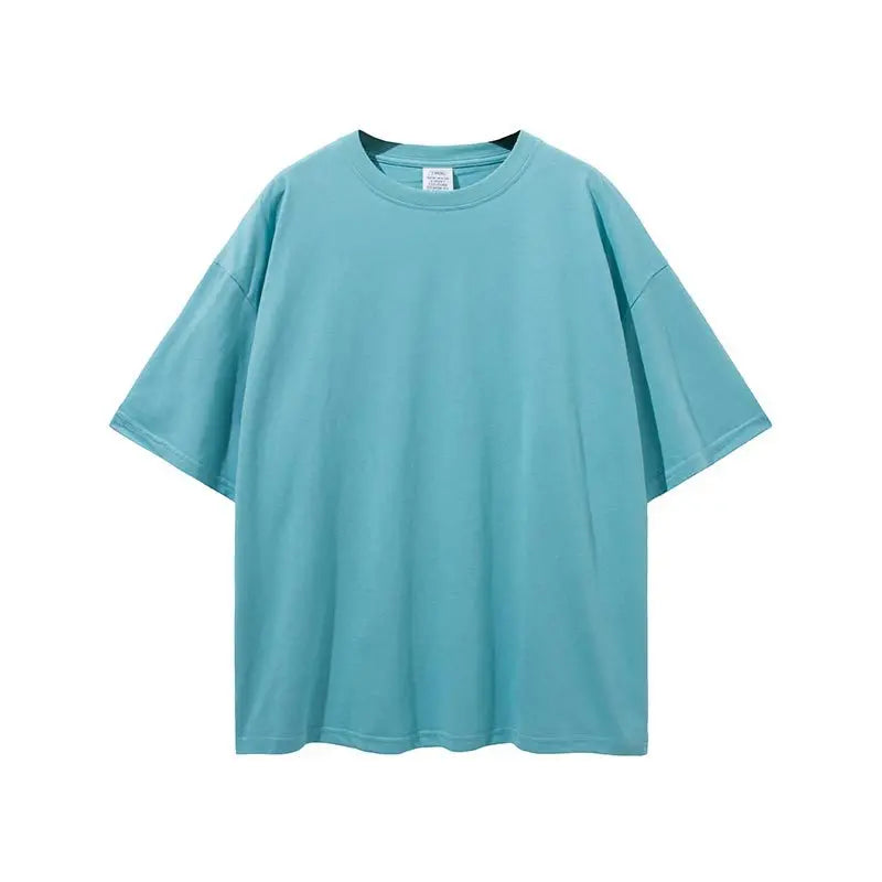 Yali Premium Oversized Cotton T-shirt Casual Blank Custom Print Plus Men Heavy Cotton T Shirt