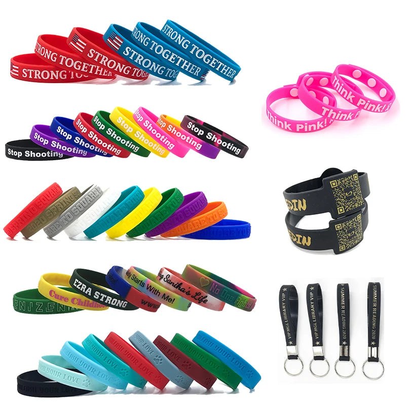 AI-MICH Silicone Colorful Rubber Customized Wristband for Sports Event Fashion Manufacturer Unisex Bracelet Wristband MegaBDM