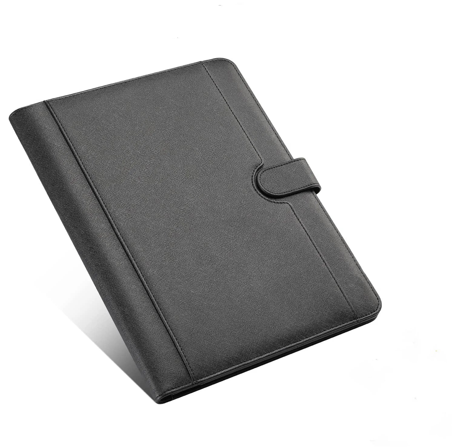 Pu Leather Business Portfolio Bag File Presentation Folder A4 Document Folder Binder With Card Holder