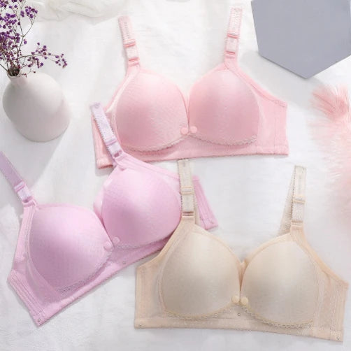 Wholesale ODM Women's Sports Yoga Bralette Beautiful Solid Pattern Wire-Free Underwear for Big Breasts Ladies Sports Bras