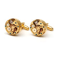 Wholesale Men Punk Cufflinks Movement Tourbillon Mechanical Cufflink Custom Logo Watch Steampunk Cufflink (MD044)