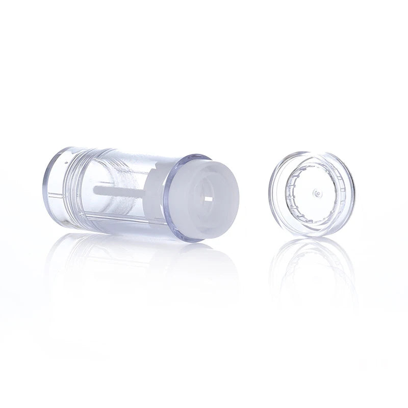 High Quantity ABS 75ml Deodorant Tubes Round Shape White Black Transparent Plastic Balm Stick Container for Cosmetic Packaging