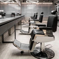 Professional Reclining Synthetic Leather Salon Barber Chair for Workshop Use