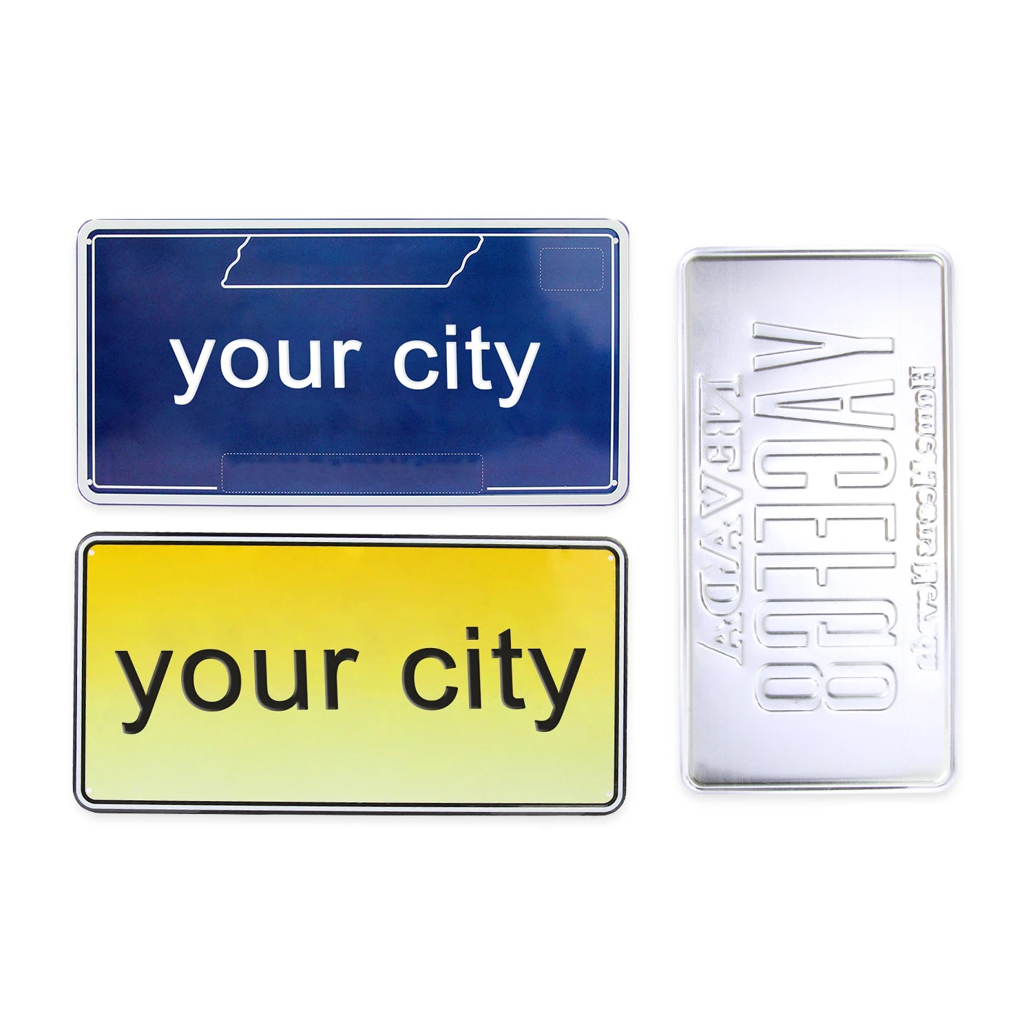 Factory Customised License Plate Making Machine Placas De Auto Decorativa European Car Number Plate