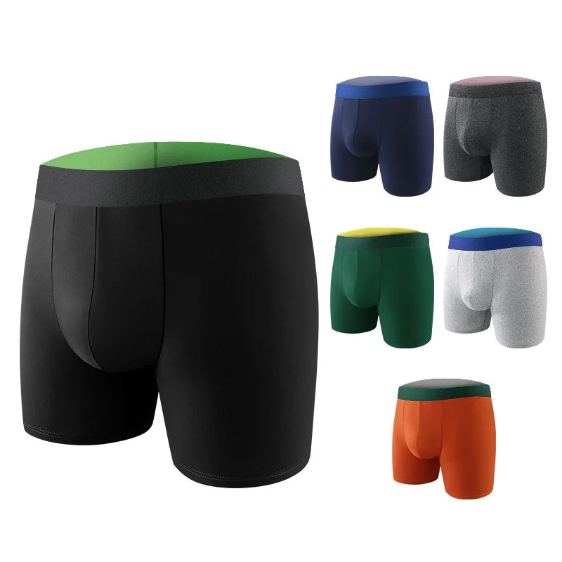 Custom Breathable Knitted Modal Spandex Printed Boxer Shorts for Men with Waist Logo Eco-Friendly OEM Supply