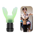 2024 ZDXT ZDXT-214H Lung Breathing Exercise Device Food-grade Silicone Adjustable Levels Respiratory Trainer for Swimming