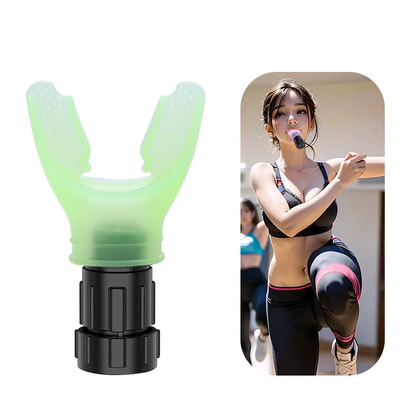 2024 ZDXT ZDXT-214H Lung Breathing Exercise Device Food-grade Silicone Adjustable Levels Respiratory Trainer for Swimming