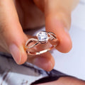 Fancy Diamond Jewelry Wedding Ring Diamond Cushion Rings Lab Grown 1ct Diamond Engagement Ring 18K