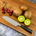5.5 Inch 3Cr13 Stainless Steel Kitchen Santoku Knife with Ergonomic Pakka Wood Handle Eco-Friendly Gift Box