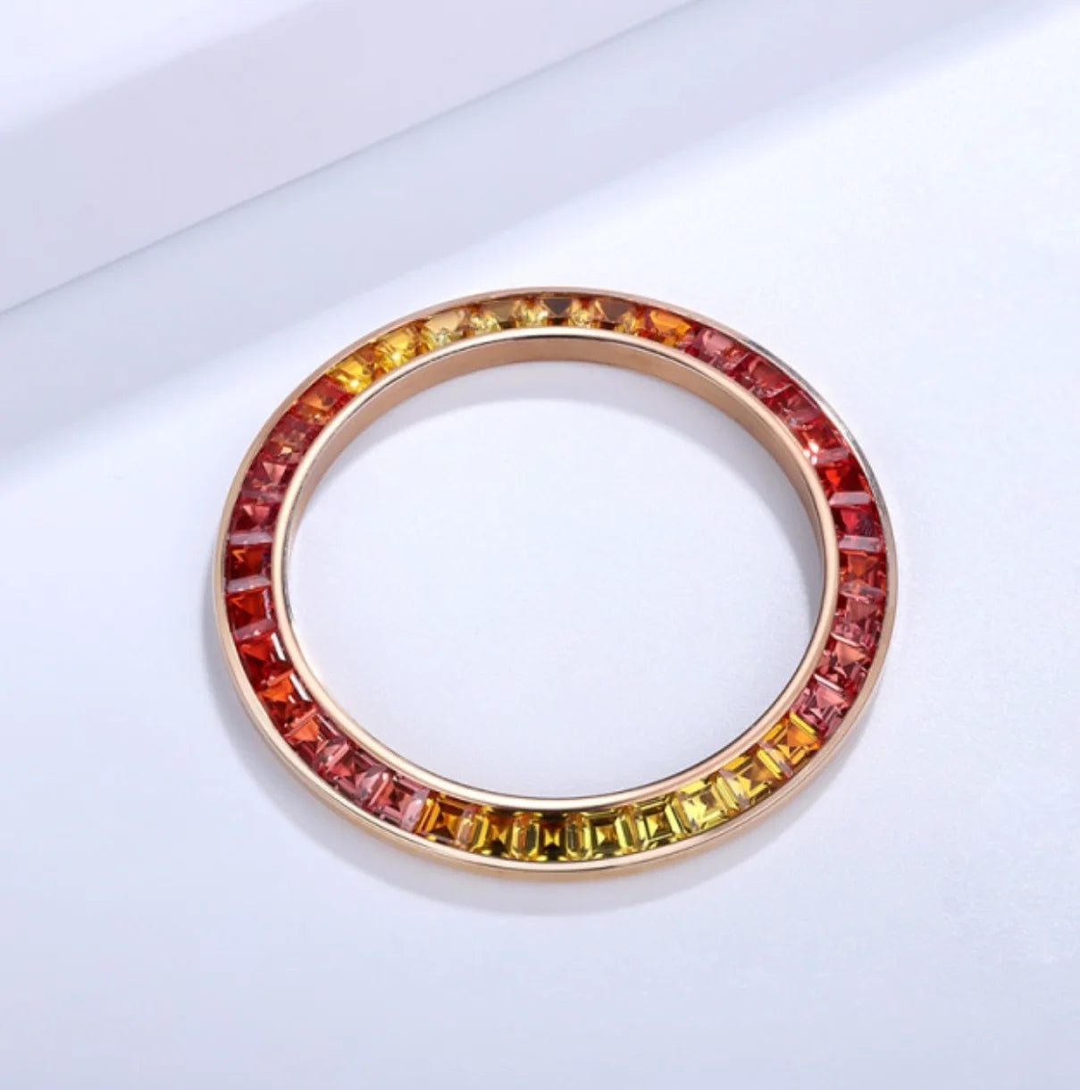 Quartz Watches Accessories and Parts for Independent Watchmaking Stainless Steel Watch Bezel Synthetic Stone Zirconia Beads
