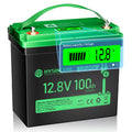 Two Sets of 12.8V 100Ah Mini Lithium Iron Phosphate Batteries Are Suitable for Towing Fishing Motor Camping RV Etc