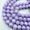 Wholesale Persian Chalcedony Jade Beads Purple Natural Stone Round Loose Beads Gemstone for DIY Jewelry Making