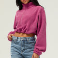 Wholesale Lady's Jackets Half Zipper Stand Collar Winter Autumn Casual Top Keep Warm Soft Windproof Fashion Outdoor Wear.