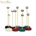 WYP Luxury Jewelry Displays Sets Microfiber Jewelry Ring Metal Jewelry Display Ring Stand