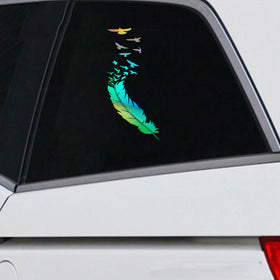 Feather Birds Car Sticker Vinyl Truck Laptop Window Bumper Motorcycle Decal Bumper Decor Gift Die Cut Decals Latop Window Glass