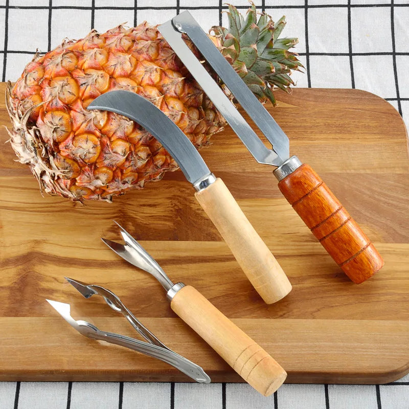 4pcs Slicer Pineapple Cutter Food Fruit Vegetable Tools Meat Grinders Chopper Manual Eco-Friendly