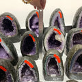 Deep Purple Amethyst Druzy Cluster Ornament Small Natural Crystal DIY Raw Stone for Church Decor Vintage Craft Product