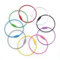 1.5mm Stainless Steel Cable Rope Nylon Coated / Stainless Steel Wire Keyring Steel Wire Keychain Cable