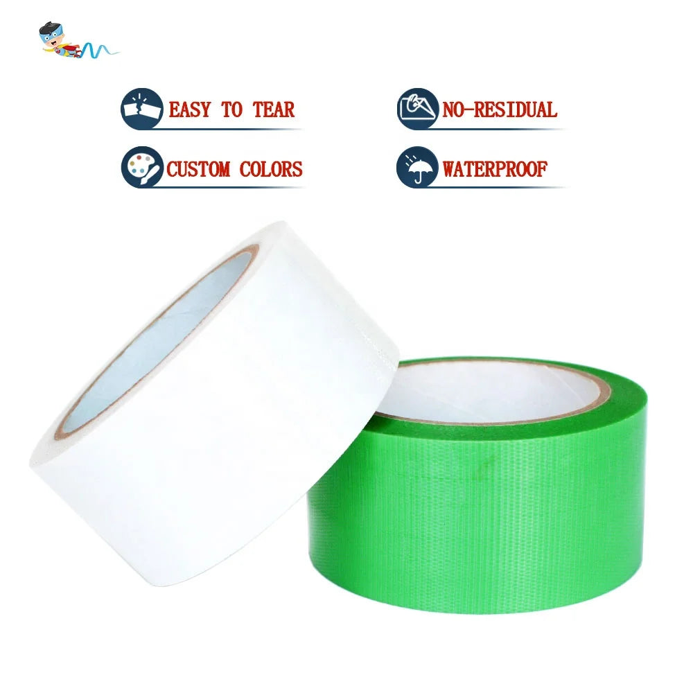 Recyclable Easy to Tear UV Resistant Spray Paint Protection No-Residual Polyethylene Film PE Cloth Duct Masking Adhesive Tape
