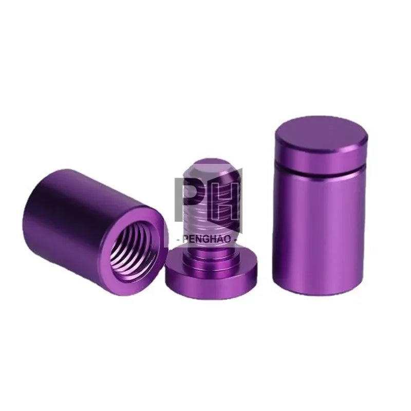 Dia13mm 16mm Colourful Aluminum Advertising Screw Wall Mount Glass Standoff Holder Displaying Board Sign Holders Nails