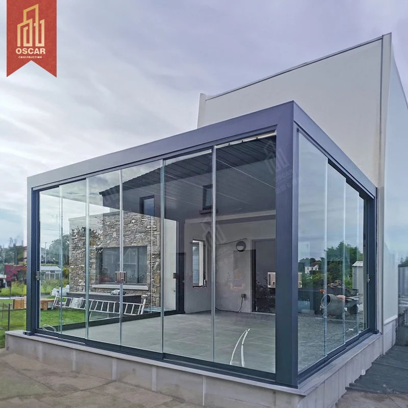 Modern Motorized Pavilion Aluminium Pergola Louvered Roof Outdoor Bioclimatica Garden Canopy Gazebo with LED System