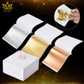 Hot Selling Various Colors 9*9 Cm Taiwan Imitation Gold Leaf 500Pcs/Bag Gold Leaf Sheets for Ceiling Art Deco