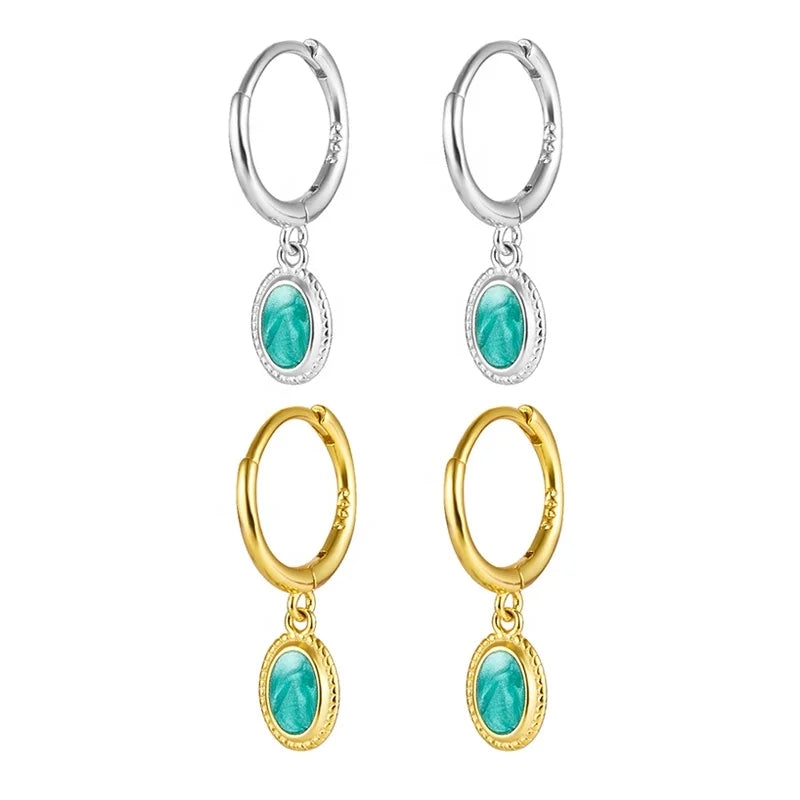 EH1130  Fashion Statement Earring Jewelry S925 Sterling Silver Gold Plated Small Huggie  Hoop Earrings for Women Gift